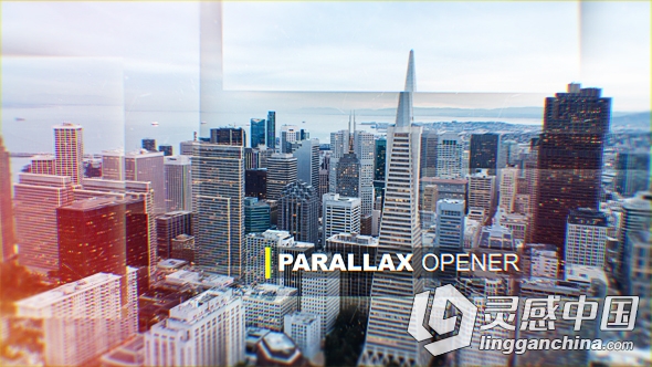 创意照片视线模糊视差幻灯片AE模板 VideoHive Parallax Opener  灵感中国网 www.lingganchina.com