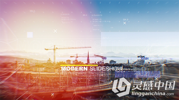 时尚图文介绍宣传展示AE模板 Videohive Modern Slideshow  灵感中国网 www.lingganchina.com