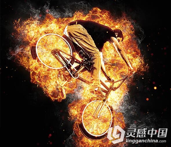 超酷火焰PS动作 Flames Photoshop Action 附操作视频教程  灵感中国网 www.lingganchina.com