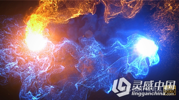 史诗级粒子魔法光碰撞标志显示LOGO演绎AE模板 Videohive Epic Light Reveal  灵感中国网 www.lingganchina.com