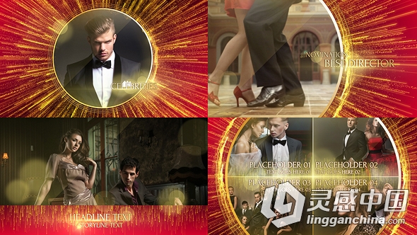 震撼颁奖典礼整体包装动画AE模板 VideoHive Grand Awards  灵感中国网 www.lingganchina.com