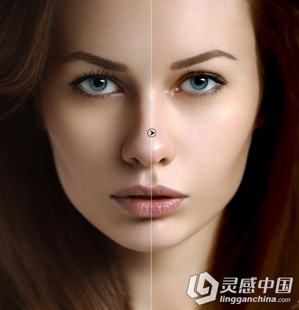 高级人像摄影后期磨皮润饰PS动作 High Retouch  灵感中国网 www.lingganchina.com