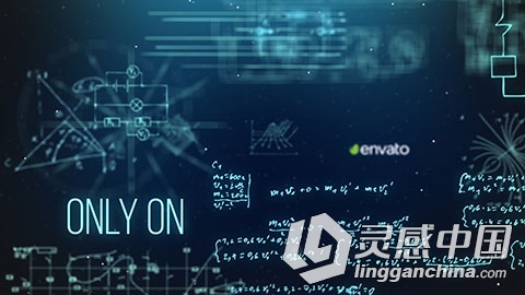 物理科学公式流行电影开场AE模板 Videohive Physical Science Opener  灵感中国网 www.lingganchina.com