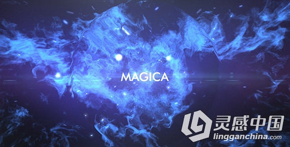 时尚完美的粒子爆炸显示标题动画AE模板 Videohive Magica  灵感中国网 www.lingganchina.com