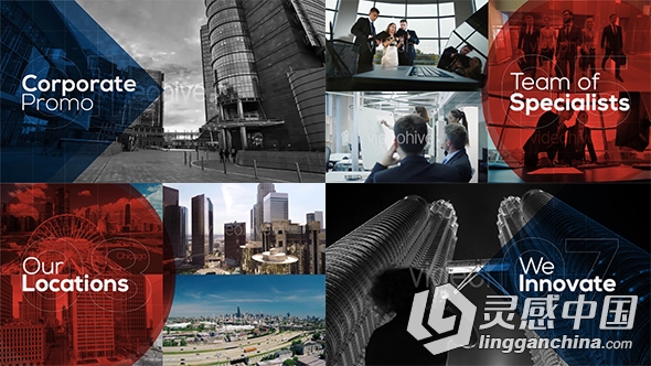 商业公司企业视频宣传片AE模板 Videohive Business - Corporate Promo  灵感中国网 www.lingganchina.com