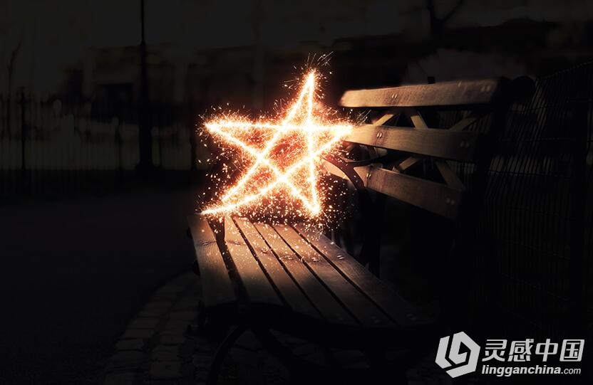 GIF烟花烟火PS动作 Gif Animated Sparkler Photoshop Action 附操作视频教程  灵感中国网 www.lingganchina.com