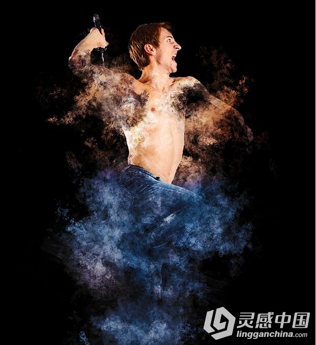 气体烟雾PS动作 Exhaust Photoshop Action 附操作演示视频教程  灵感中国网 www.lingganchina.com