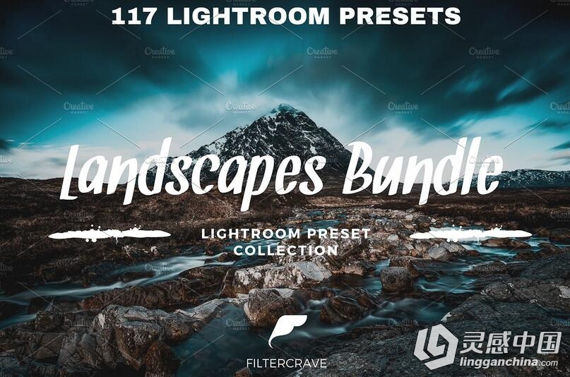 风景景观后期Lightroom预设合集 Landscape Lightroom Preset Bundle  灵感中国网 www.lingganchina.com