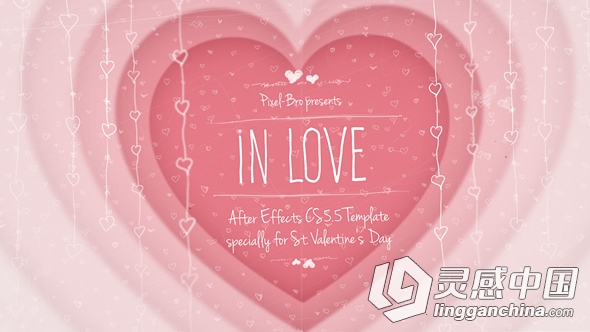 浪漫的爱情纪录片相册AE模板 VideoHive In Love  灵感中国网 www.lingganchina.com