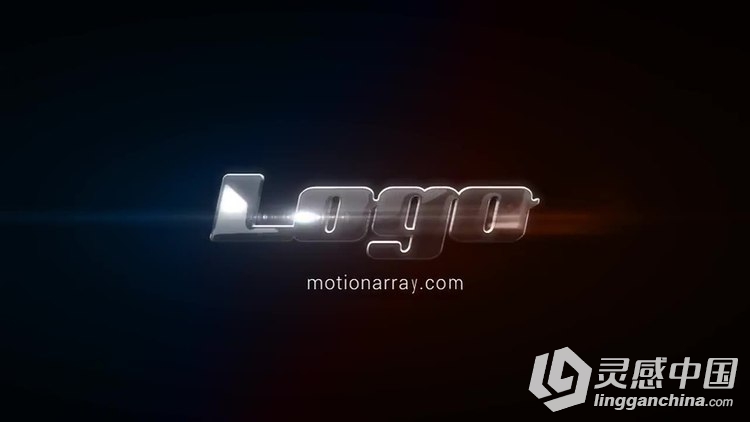 金属质感LOGO演绎片头动画AE模板 Motion Array Metal Logo 20942  灵感中国网 www.lingganchina.com