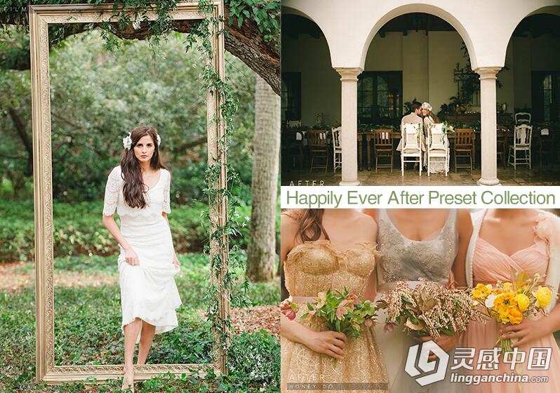 电影婚纱婚庆后期Lightroom预设 Happily Ever After Preset Collection  灵感中国网 www.lingganchina.com