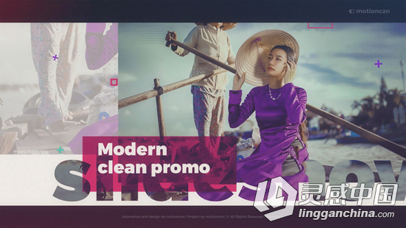 现代简单时尚的照片展示幻灯片相册动画AE模板 Videohive Modern Promo 19706118  灵感中国网 www.lingganchina.com