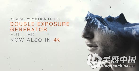 时尚美丽照片双曝光效果工具包AE模板 Videohive Double Exposure Generator V2 155...  灵感中国网 www.lingganchina.com