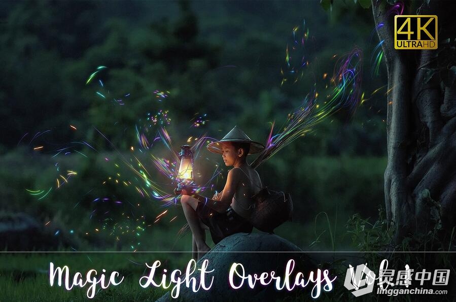 4K魔幻光效叠加合成高清前景素材 4K Magic Light Overlays Vol. 1  灵感中国网 www.lingganchina.com