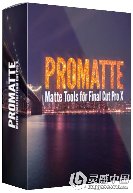 专业文字标题LOGO镂空遮罩蒙板字幕效果工具FCPX插件ProMatte Matte Tools For FCPX  灵感中国网 www.lingganchina.com