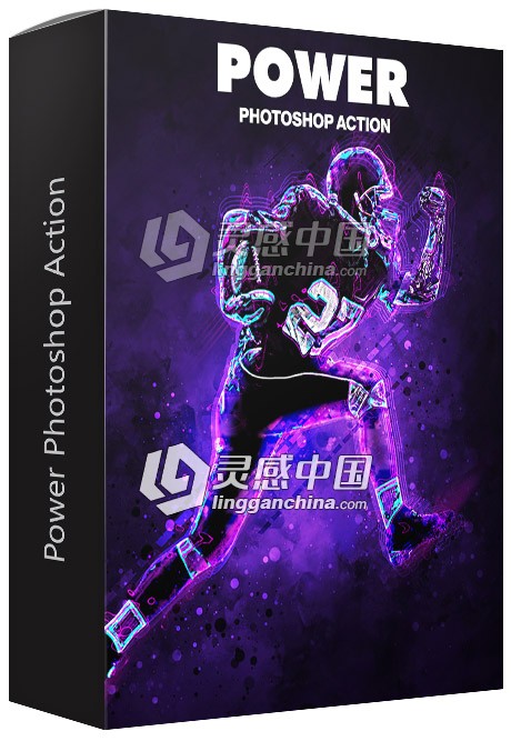 能量光效PS动作 Power Photoshop Action  灵感中国网 www.lingganchina.com