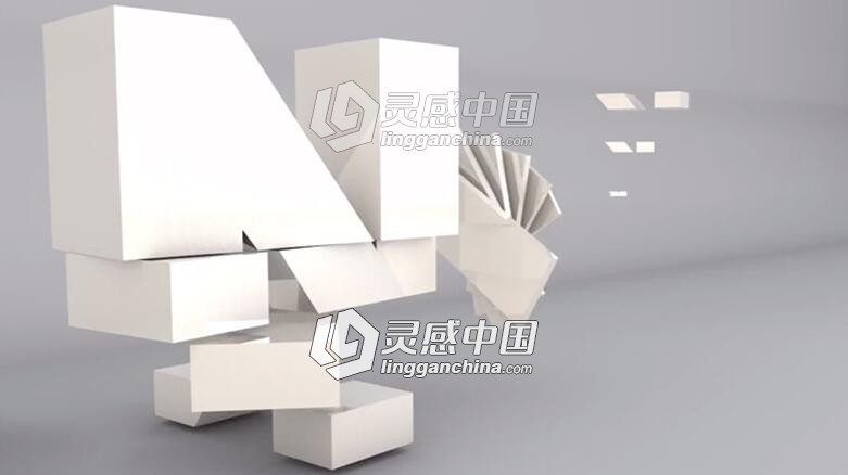 C4D三维文字翻转折叠动画特效视频教程 Spinning Letters Cinema 4D Tutorial  灵感中国网 www.lingganchina.com