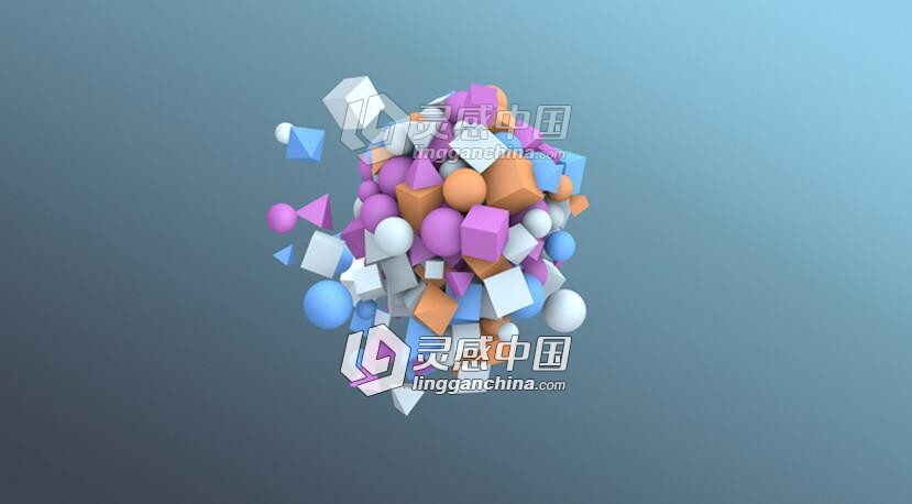 C4D物体汇聚动画效果视频教程 The Cluster Effect Cinema 4D Tutorial  灵感中国网 www.lingganchina.com