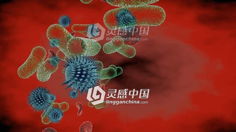 C4D显微镜下观察微生物活动视频教程 Virus y bacterias al microscopio C4D Tutorial  灵感中国网 www.lingganchina.com