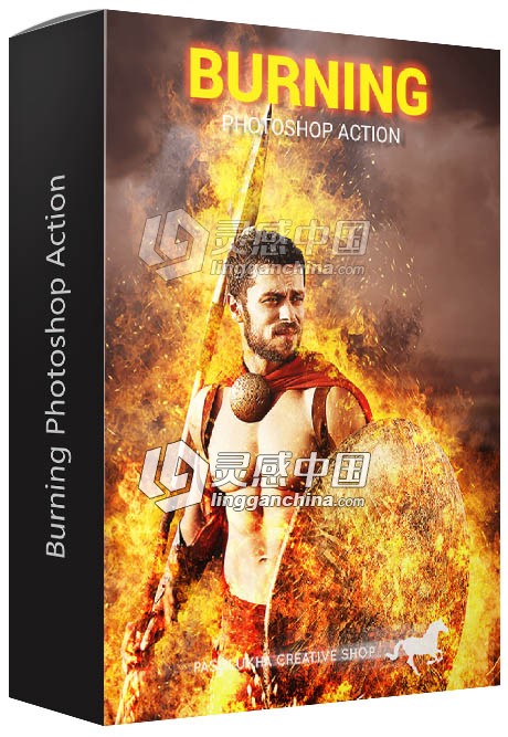 极品火焰燃烧动作 Burning Photoshop Action 附视频教程  灵感中国网 www.lingganchina.com