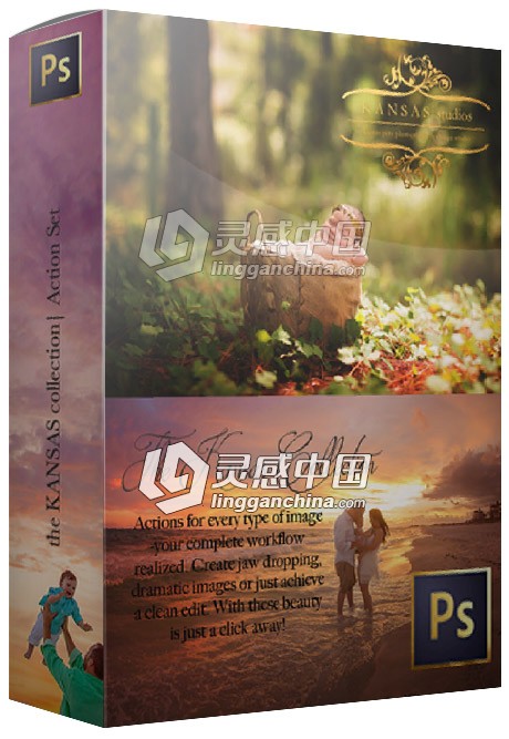 售价80美金的 Kansas PS动作合集 Photoshop Actions Collection  灵感中国网 www.lingganchina.com