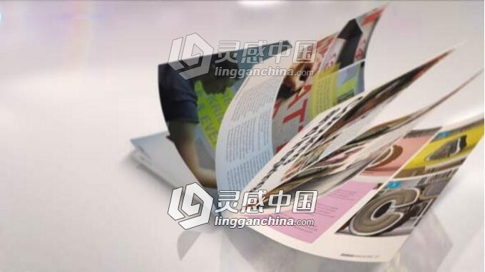 现代时尚3D杂志介绍推广视频包装AE模板  灵感中国网 www.lingganchina.com