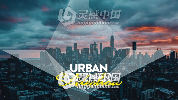 创意动感图形转换城市宣传片视频包装AE模板  灵感中国网 www.lingganchina.com