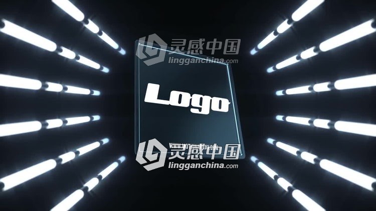 创意简单光隧道标志展示Logo演绎AE模板  灵感中国网 www.lingganchina.com