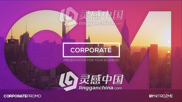 创意时尚公司企业宣传推广视频包装AE模板  灵感中国网 www.lingganchina.com