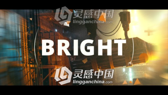 创意动感图形展示照片视差幻灯片相册动画AE模板  灵感中国网 www.lingganchina.com