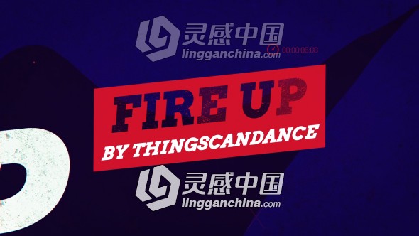 炫酷模糊视差效果体育视频展示宣传AE模板  灵感中国网 www.lingganchina.com