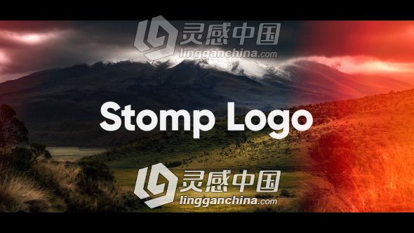 动感圆环图文转动标志展示幻灯片Logo演绎AE模板  灵感中国网 www.lingganchina.com