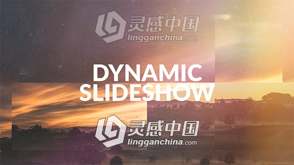 照片快速动感切换展示幻灯片相册动画AE模板  灵感中国网 www.lingganchina.com