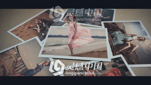 创意照片堆叠三维立体人物展示幻灯片相册动画AE模板  灵感中国网 www.lingganchina.com