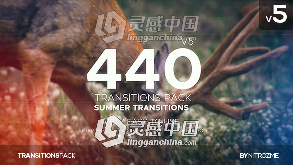 440组完美创意快速神奇转场效果包展示AE模板  灵感中国网 www.lingganchina.com