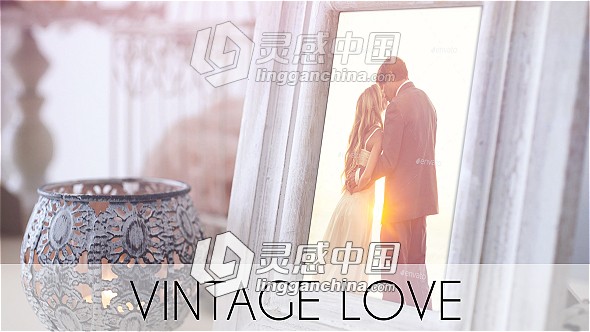 完美时尚复古风格婚礼照片展示幻灯片相册动画AE模板 Vintage Love  灵感中国网 www.lingganchina.com