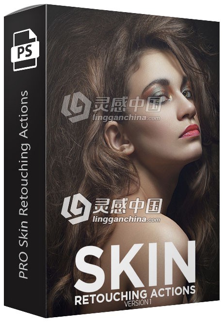 专业皮肤纹理再生修饰PS动作 PRO Skin Retouching Actions  灵感中国网 www.lingganchina.com