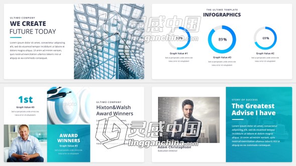 公司网站介绍推广AE模板videohive The Ultimo - Corporate Presentation Pack  灵感中国网 www.lingganchina.com