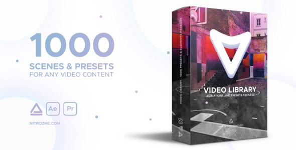 1000多个专业的预设视频元素包AE模板Video Library - Video Presets Package  灵感中国网 www.lingganchina.com