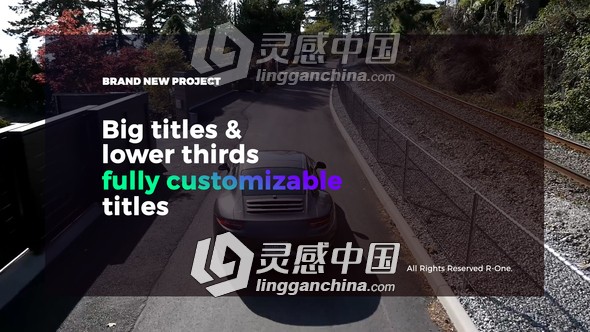 大小标题字幕AE模板 Videohive Big Titles &amp; Lower Thirds  灵感中国网 www.lingganchina.com