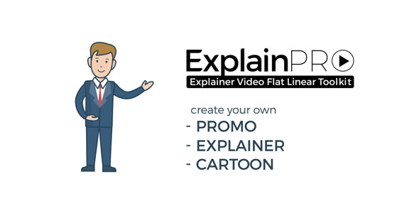 讲解员视频平面线性工具包AE模板 ExplainPRO. Explainer Video Flat Linear Toolkit.  灵感中国网 www.lingganchina.com