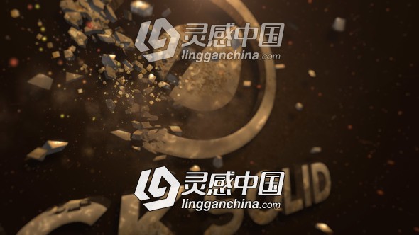 碎石汇聚LOGO标志片头AE模板 Videohive Rock Solid 4305934  灵感中国网 www.lingganchina.com