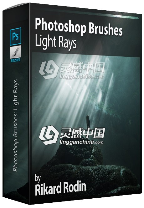 50组高清太阳光耶稣光丁达尔窗户光笔刷素材 Photoshop Brushes: Light Rays  灵感中国网 www.lingganchina.com