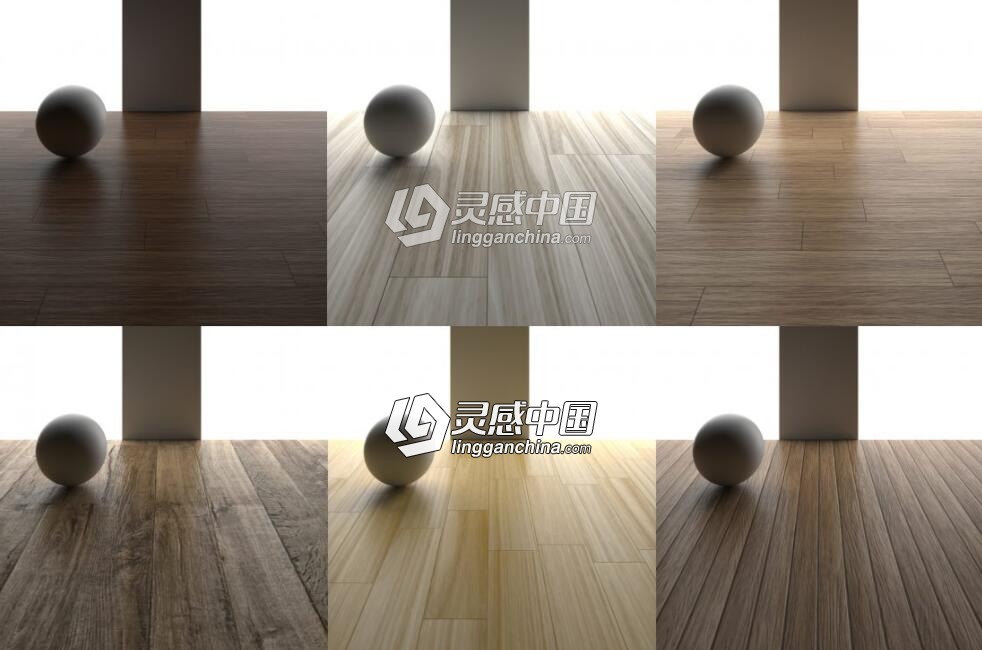 Thea Render渲染器木地板纹理材质合集包一 Thea Render Material Pack Vol.1  灵感中国网 www.lingganchina.com