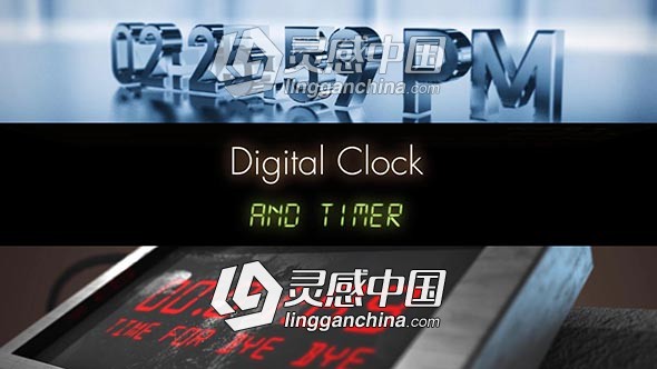 数字时钟时间码预设动画AE预设 Videohive Time Presets v1.5  灵感中国网 www.lingganchina.com