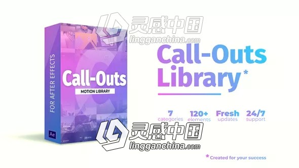 120种呼出线条指针标注介绍动画AE模板 Videohive Call-Outs Library  灵感中国网 www.lingganchina.com