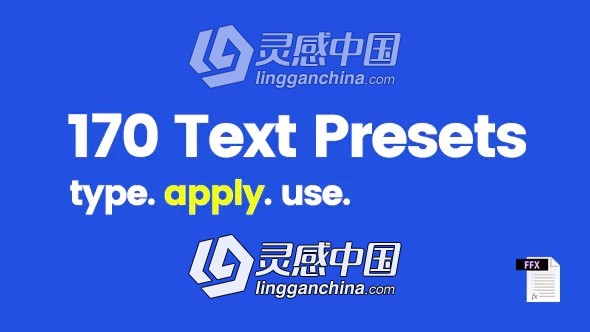 170个可爱弹跳文字动画预设AE预设 Videohive 170 Text Presets  灵感中国网 www.lingganchina.com