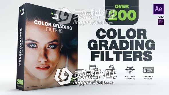 200多种视频调色预设AE模板 Videohive 200 Color Grading Filters  灵感中国网 www.lingganchina.com