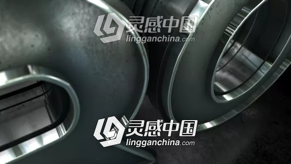 三维立体金属质感LOGO标志片头AE模板Videohive Darkness Logo Reveal  灵感中国网 www.lingganchina.com