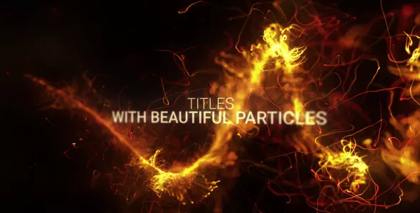 漂亮抽象粒子文字标题片头AE模板 Videohive Abstract Particles Titles Trailer  灵感中国网 www.lingganchina.com